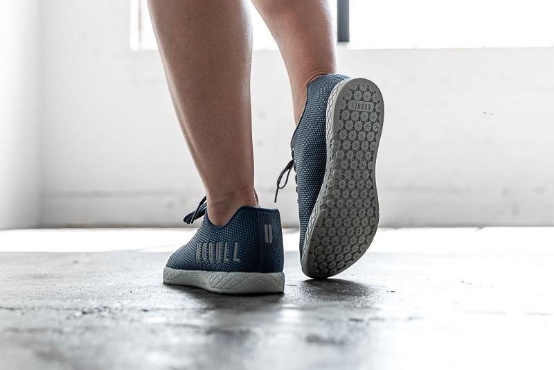 Dark / Blue Nobull Denim Women's Trainers | CA S1884G